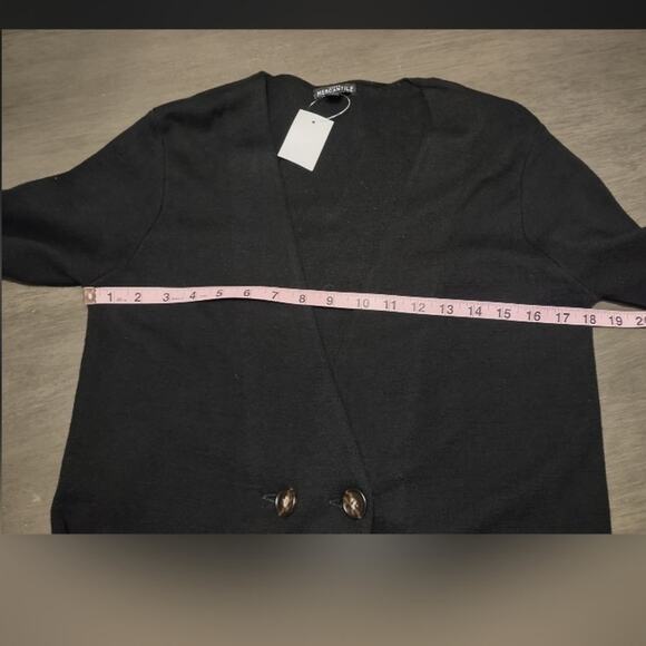 J Crew Mercantile Collarless Blazer Black Cardigan Size XS - Picture 8 of 15